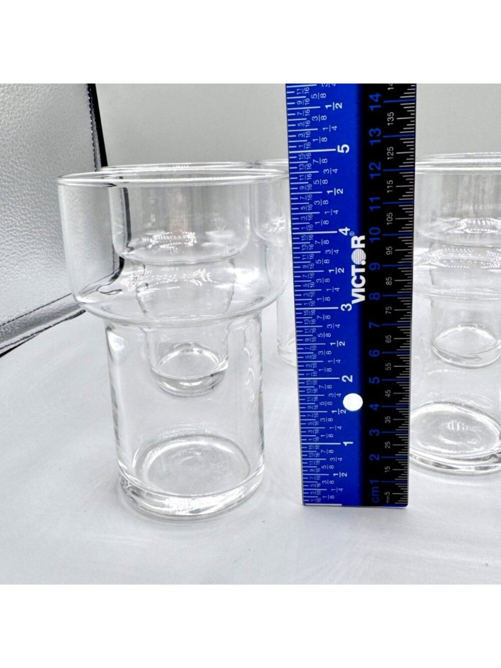 Vintage IKEA Tumbler Glass Cork Base Sleeve 10oz Stackable Set of 7 Portugal - Picture 13 of 16